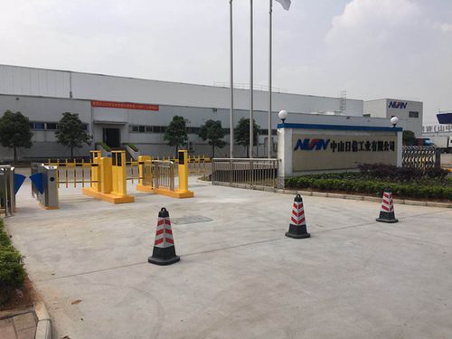 中山日信工厂正门出入口行人停车管理系统升级改造工程完工实图2